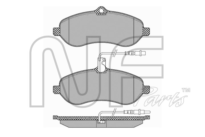 NF PARTS Комплект тормозных колодок, дисковый тормоз NF0013411
